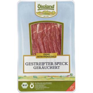 Gestreifter Speck   geräuchert