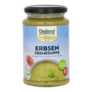 Erbsen Cremesuppe Glas