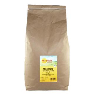 Milchreis rund weiß